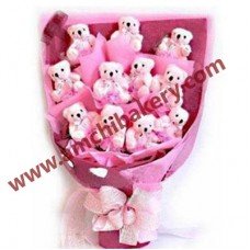 Tedi bear love  bouquet 